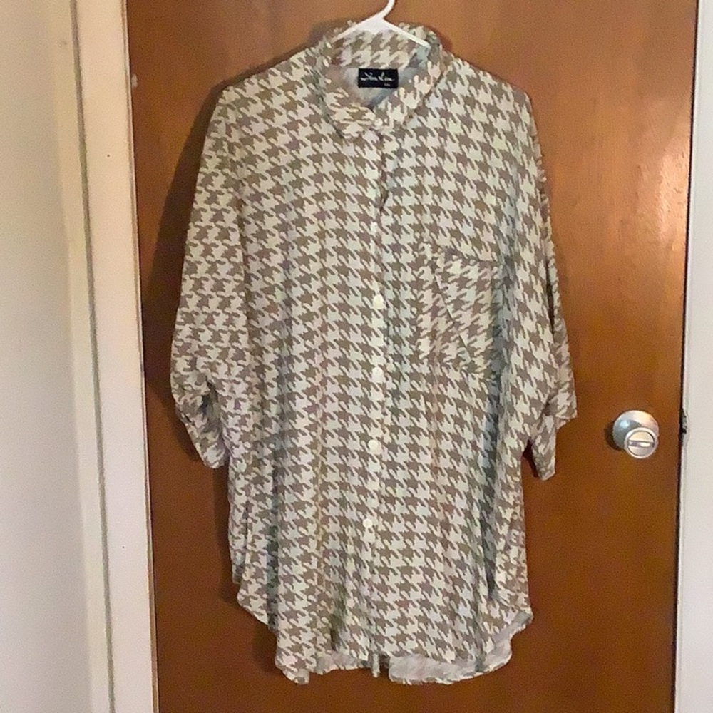 You Lim Tunic Button Down Top XXXL